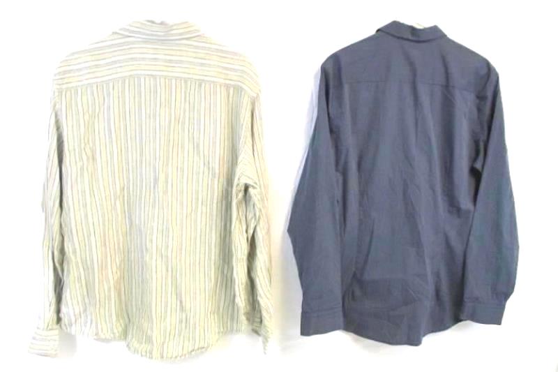 Lot of 2 Men's Button Down Casual Shirts Size L Banana Republic Calvin Klein