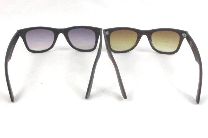 Lot of 2 Hawaiian Tropics Grain Sunglasses Gray Brown Unisex Adults