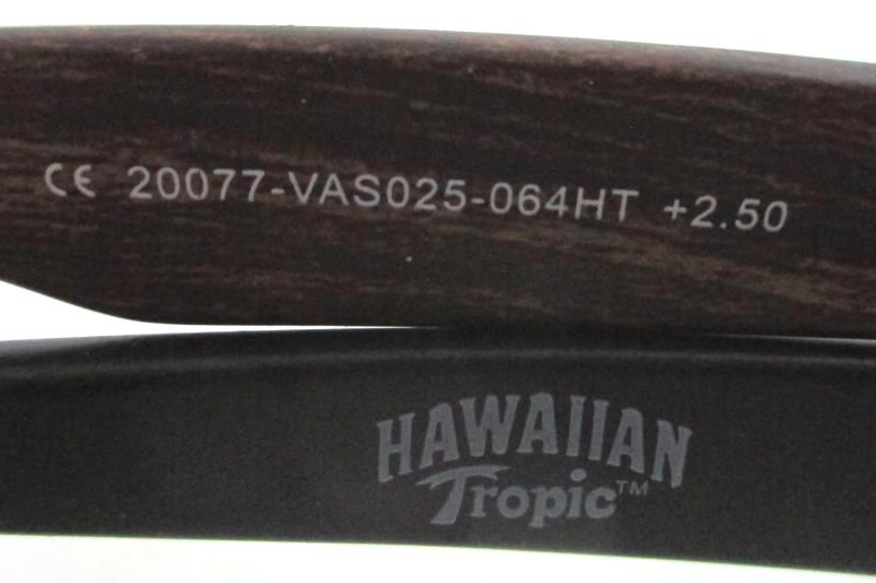 Lot of 2 Hawaiian Tropics Grain Sunglasses Gray Brown Unisex Adults