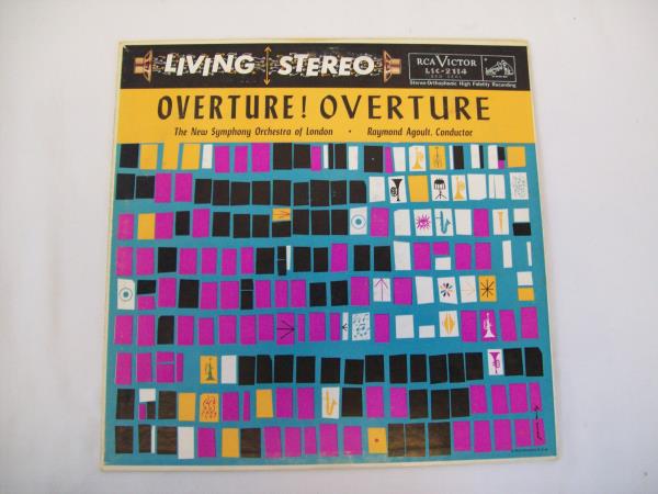 Overture! The New Symphony Orchestra Of London Vinyl Record Raymond Agoult 1958
