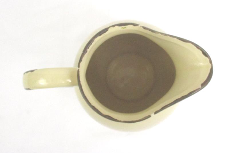 Steal Street Rustic Bear Ceramic Pitcher Beige Brown Wilderness Kitchen Home