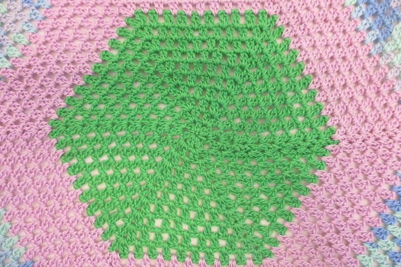 Multi Colored Hexagon Doily Crochet Tight Knit Decor Purple Pink Green Blue