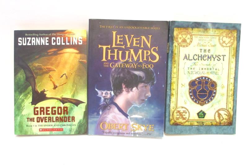 Lot of 3 Young Adult Paperback Books The Alchemyst Leven Thumps Gregor
