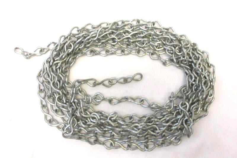 Lot of 2 Peerless Metal 20 Feet Chains 10lbs Max Hanging Plants Hanging Signs