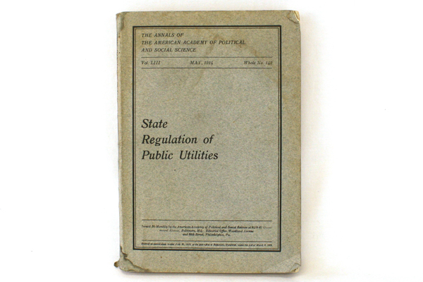 May 1914 Public Utilities Annals American Academy of Political Social Science