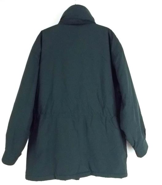 Vtg WOOLRICH Parka Jacket Insulated Coat Forest Green Fold In Hood Women's Sz L