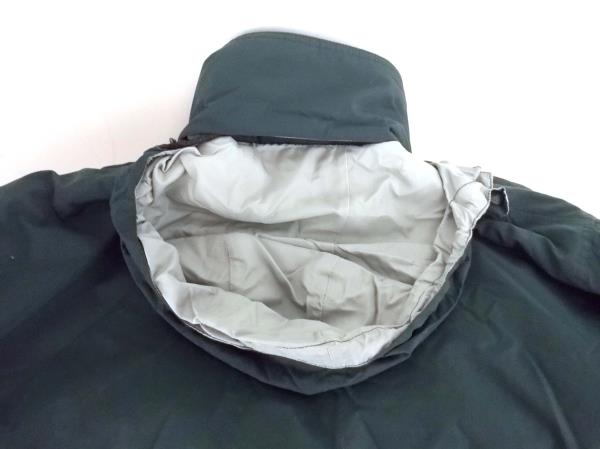 Vtg WOOLRICH Parka Jacket Insulated Coat Forest Green Fold In Hood Women's Sz L
