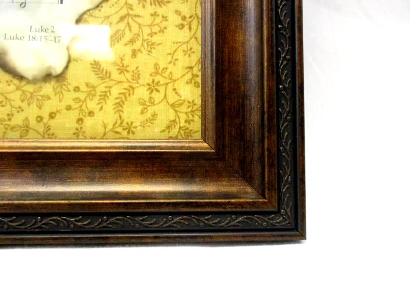 Homemade Framed Distressed Away In A Manger Sheet Music Framed Material