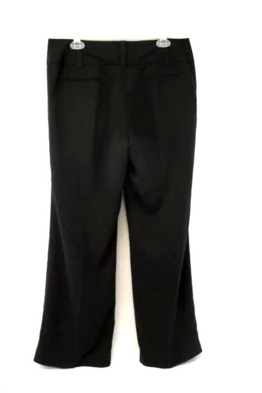 Signature Larry Levine Women's Brown Dress Pants Size 10 Mock Pocket Belt Loops