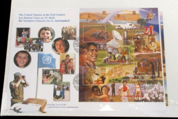 SEALED 2000 United Nations in the 21st Century Full Sheet FDC Set