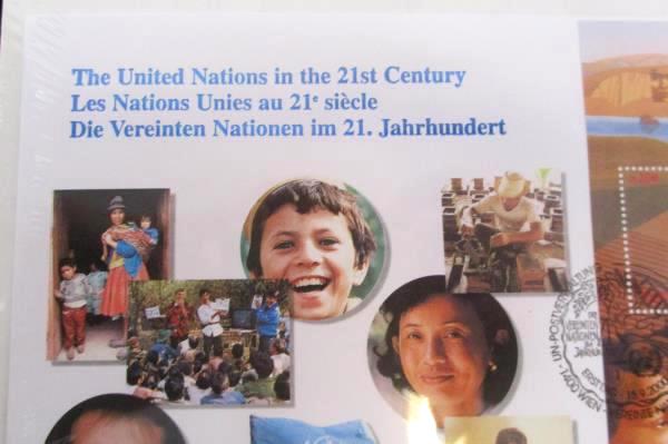 SEALED 2000 United Nations in the 21st Century Full Sheet FDC Set
