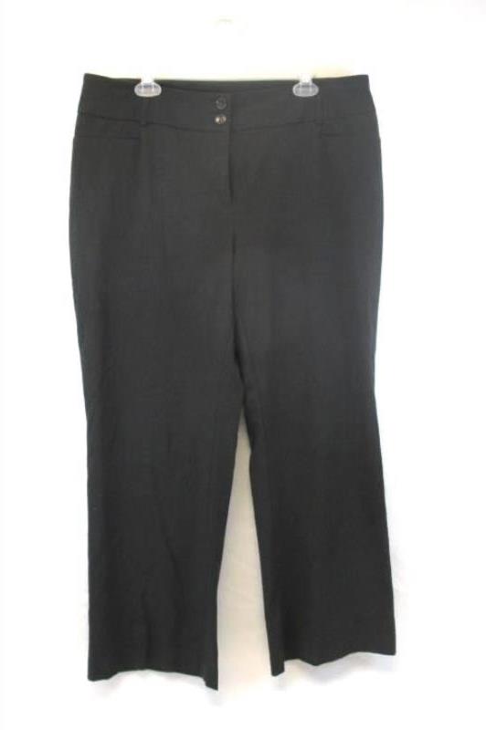 Aflani Gray Dress Work Pants Belt Loops Loose Fit Women's Size 14S