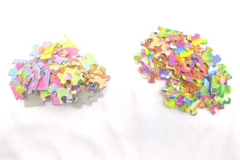 349 Jigsaw Puzzle Pieces For Crafting DIY Upcycle Fun Girly Designs
