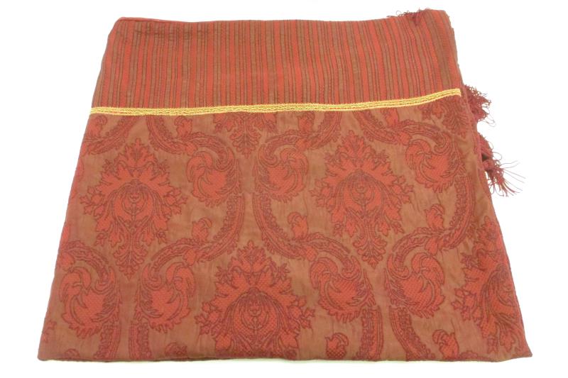 Melrose Home Collection Burgundy Elegant Throw Blanket Tassle Corner