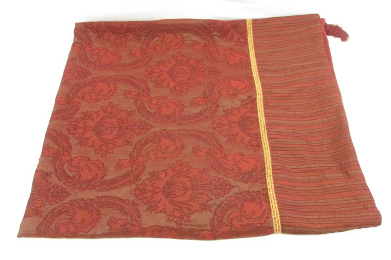Melrose Home Collection Burgundy Elegant Throw Blanket Tassle Corner