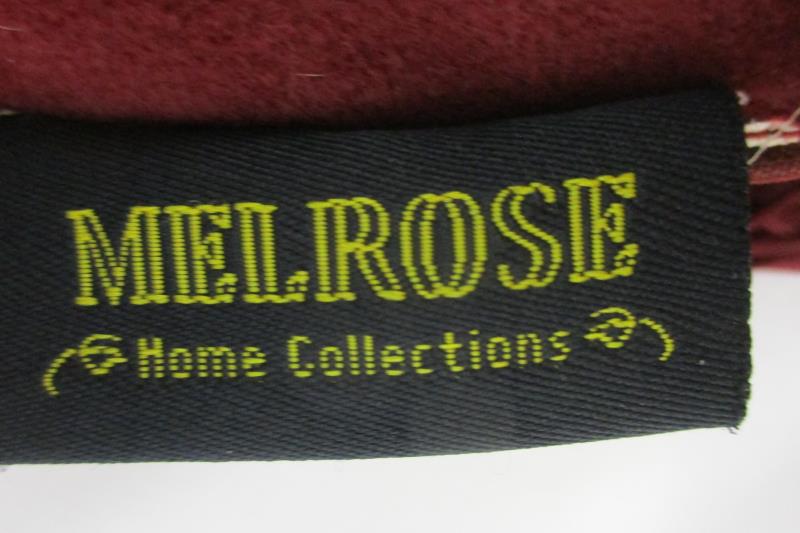 Melrose Home Collection Burgundy Elegant Throw Blanket Tassle Corner