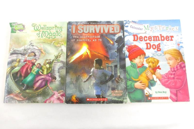 Lot of 5 Scholastic Mystery Adventure Paperbacks Poison Apple I Survived & More