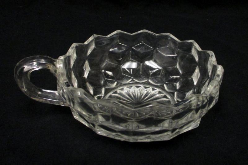 Vintage Fostoria American Handled Nappy Clear 5.75 in