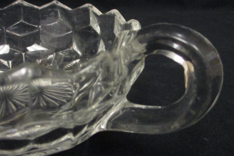 Vintage Fostoria American Handled Nappy Clear 5.75 in