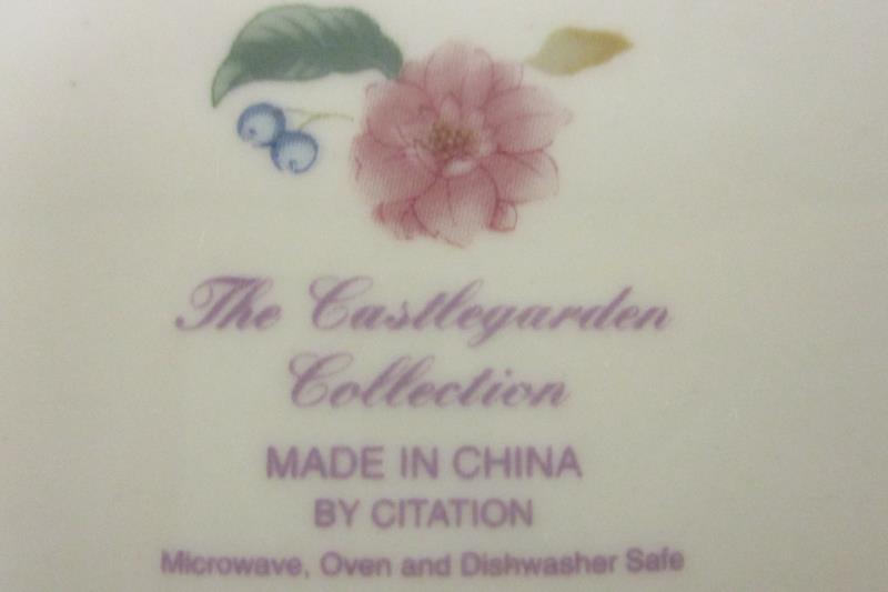 Lot of 4 Castlegarden Collection Serving Plates by Citation Replacement Dishes