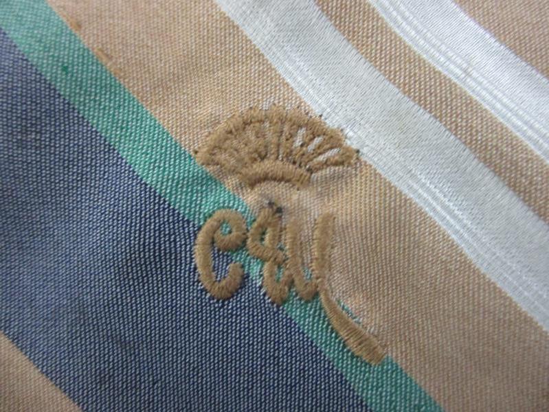 Lot of 6 Men's Neck Ties Brown Striped Designer St Honore Countess Wara