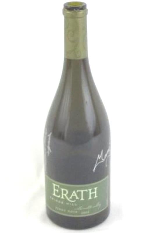 Signed Erath Empty Wine Bottle Pinot Noir 2002 Gary Horner Dick Erath