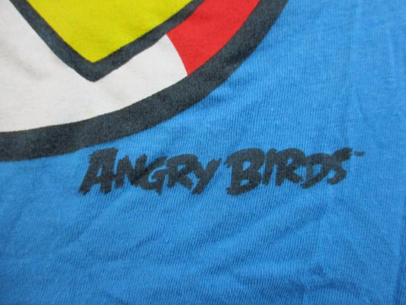 Fifth Sun T-Shirt Kids Angry Birds Graphic Blue Don't Make Me Angry Size Large