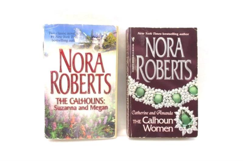 Lot of 2 Nora Roberts Paperback Novels The Calhoun Women Suzanna Megan