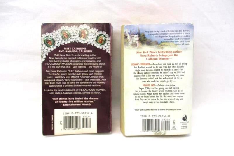 Lot of 2 Nora Roberts Paperback Novels The Calhoun Women Suzanna Megan