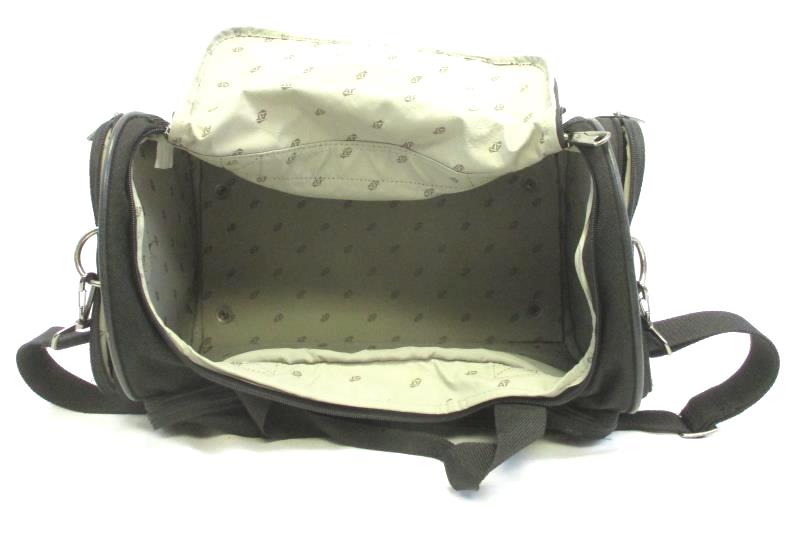 American Tourister Black Overnight Travel Duffel Shoulder Strap Hard Bottom