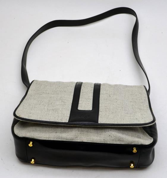 MONSAC S0310F Original Leather Black Onyx Shoulder Bag Purse NWT
