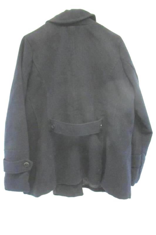 IB Diffusion Navy Blue Peacoat Pockets Collared Button Front Women's Size 1X