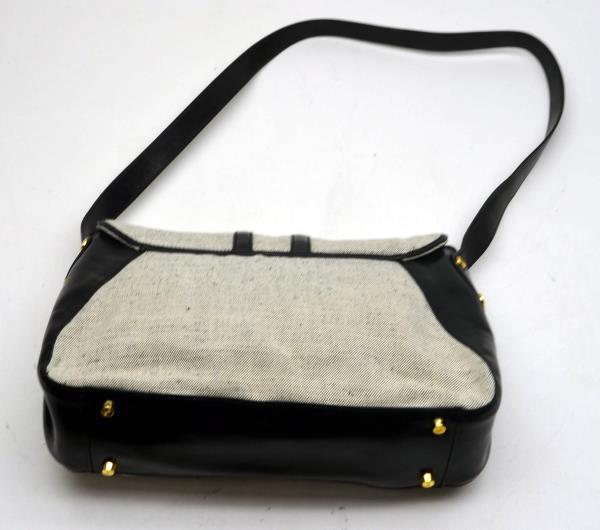 MONSAC S0310F Original Leather Black Onyx Shoulder Bag Purse NWT