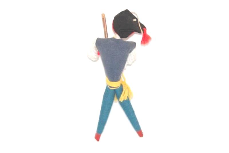 Vintage Rag Doll Warrior Yarn And Cloth Doll 9.75" Tall