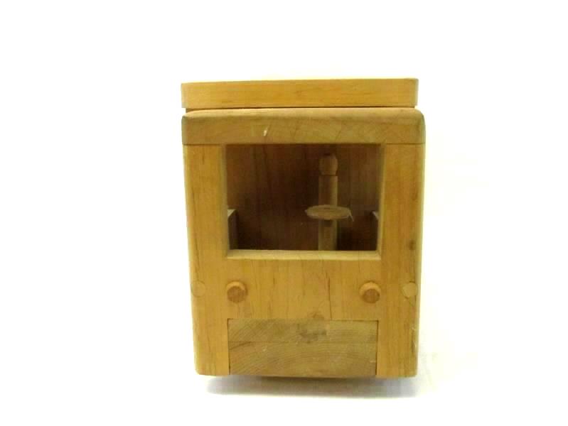 Vintage Wooden Dump Truck Toy Working Large Handcrafted