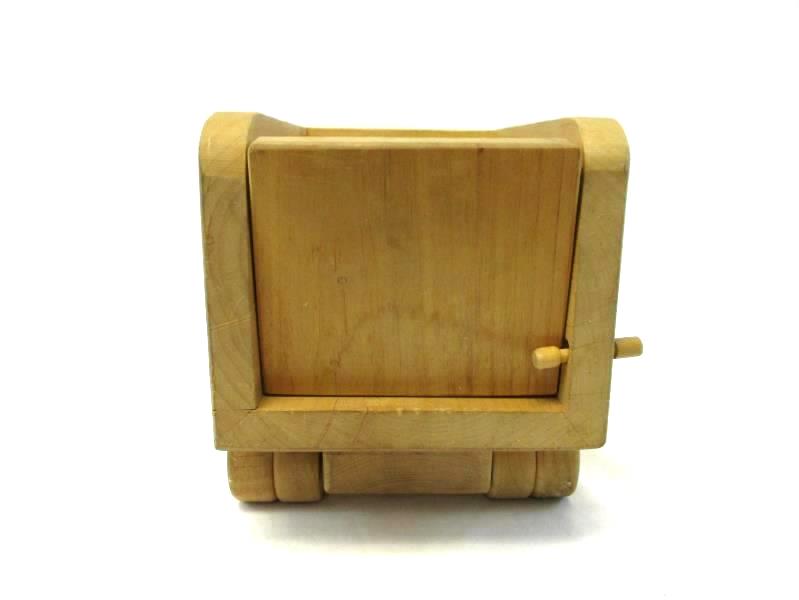 Vintage Wooden Dump Truck Toy Working Large Handcrafted