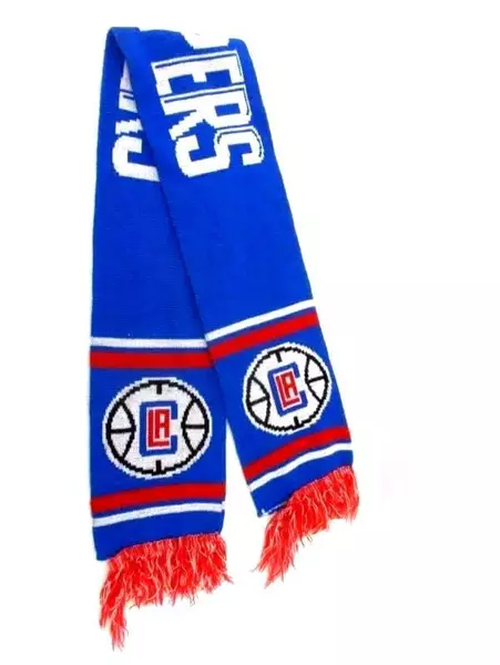 Los Angeles Clippers Knit Scarf Fringed Blue Red White Kia