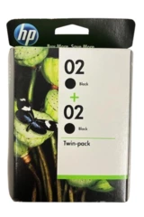 HP 02 Black Ink Cartridge Twin-Pack for Photosmart Printers Expired 2012