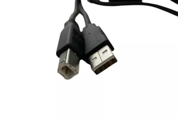 Lot of 2 Networking USB Printer Cables Computer To Printer HP Black and Gray
