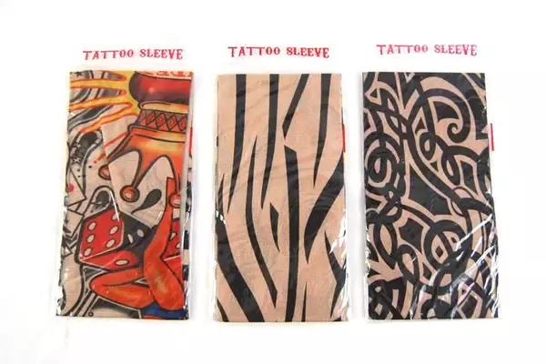 Lot of 6 Fright Factory Tattoo Sleeves Slip On Body Art