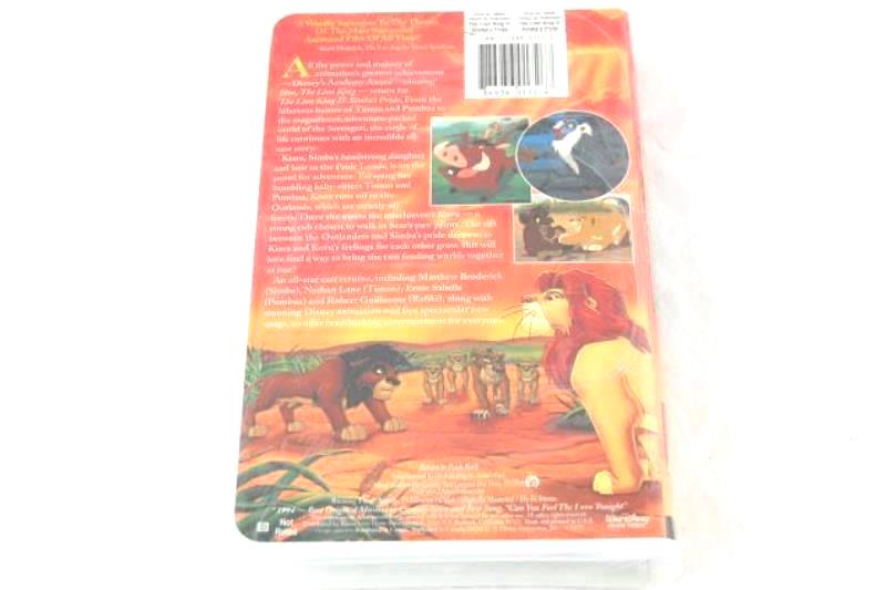 The Lion King II Simba's Pride 1998 VHS Disney Factory Sealed