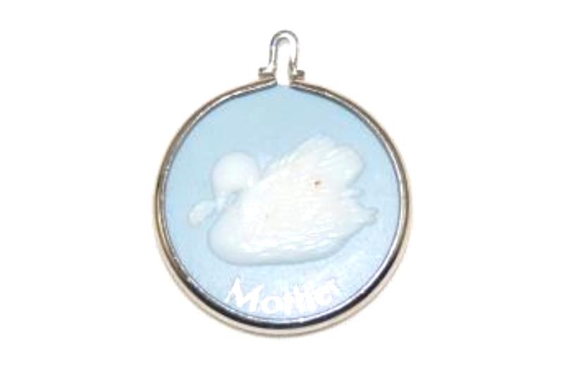 1989 Hallmark Keepsake Mini MOTHER with SWAN Design Miniature Ornament QXM564-5