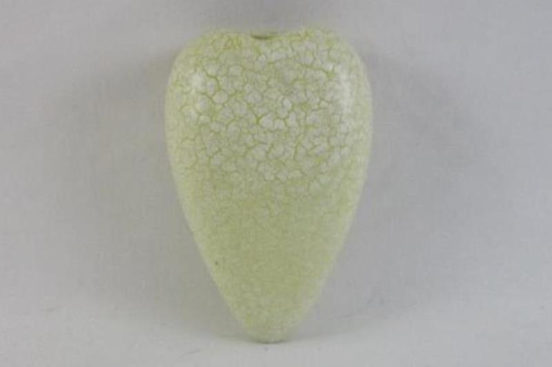 Vintage Wall Vase Planter Ceramic Yellow Print Heart Made In Germany 358