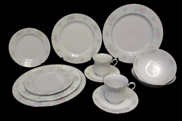 12 Piece China Garden Prestige Jian Shiang Service Set for 2 House Warming Gift