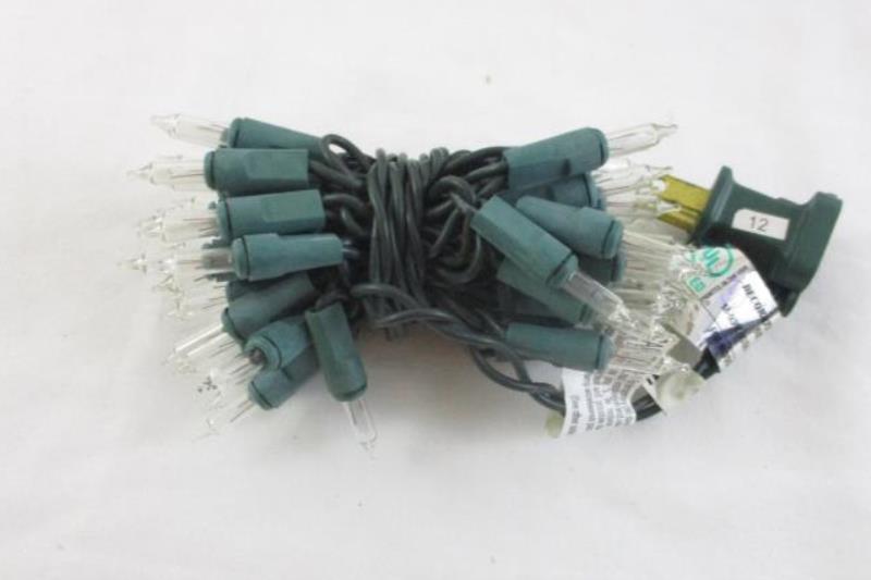 Lot of 3 Strings Christmas Tree Mini Lights 100 50 Bulb Multi Clear Tested