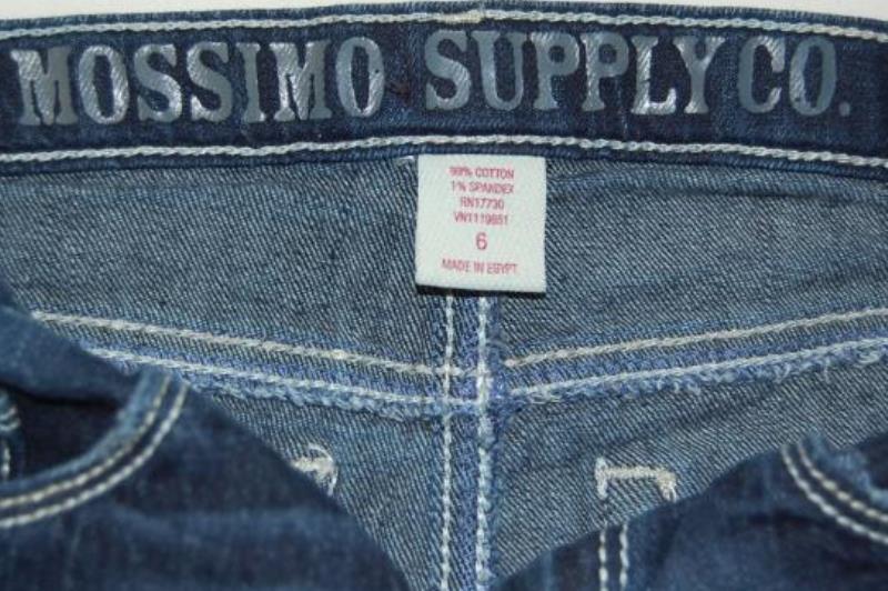 Mossimo Jeans Girl's Jeans Size 6 Dark Blue Denim Adjustable Waist