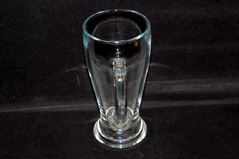 Vintage Fidenza FI.YE pint Glass Stein Made In Italy 0.4L Clear Handle
