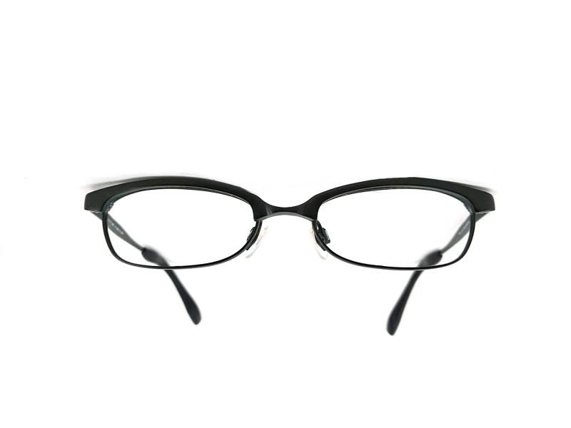 BEVEL Browline Eyeglass Frame 9504 Lex Luthor Made in Japan with Case and Cloth