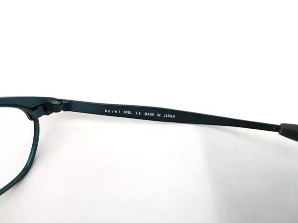 BEVEL Browline Eyeglass Frame 9504 Lex Luthor Made in Japan with Case and Cloth