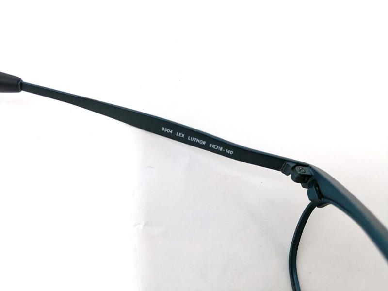 BEVEL Browline Eyeglass Frame 9504 Lex Luthor Made in Japan with Case and Cloth